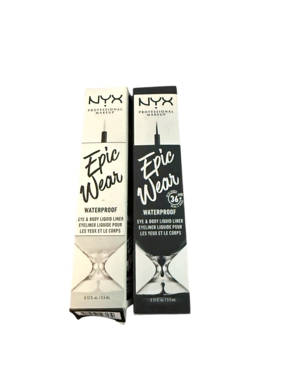 NYX Epic Wear Waterproof Eye & Body Liquid Liner - Black & White